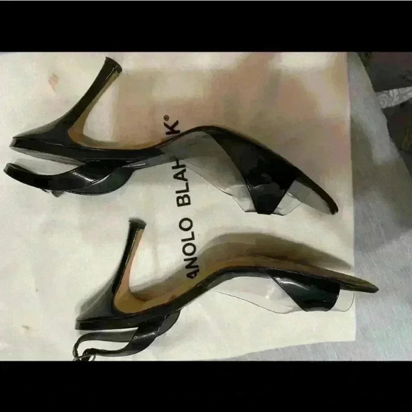 Manolo Blahnik size 38 Slingback open toe heels - Picture 6 of 9